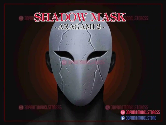 aragami 2 game cosplay - shadow mask halloween costume 3d models download creality cloud masks & helmets 3d print model - Mito3D