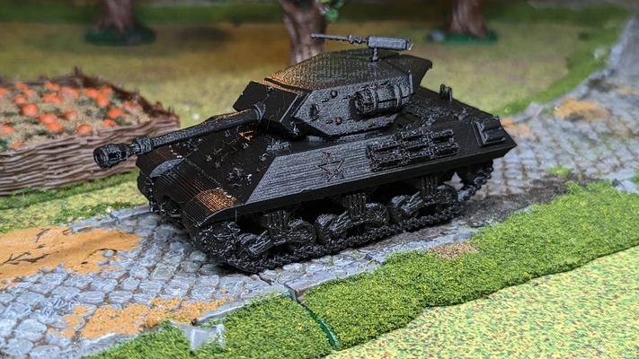 arqueiro impulsionado 17 pdr anti tank arma fogo uk ww2 3d modelos baixar crialidade nuvem blindado carros tanques 3d print model - Mito3D