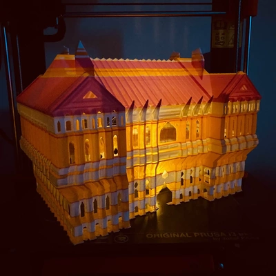 architectural sanctuaire lampe 3d modèles télécharger créalité nuage 3d print model - Mito3D