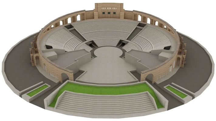 arena roma 3d modelos descargar crealidad nube 3d print model - Mito3D