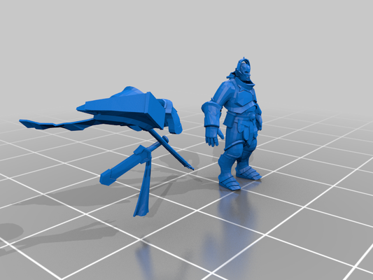 armored warriors - dnd humans tm 3d models download creality cloud 3d print model - Mito3D