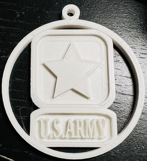 army christmas ornament Home Decor 3d print model - Mito3D