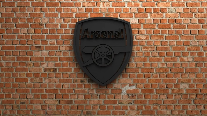 arsenal fc logotipo 3d modelos baixar crialidade nuvem 3d print model - Mito3D