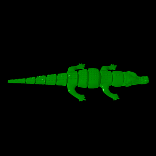 articular crocodilo 3d modelos baixar crialidade nuvem animais 3d print model - Mito3D