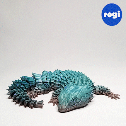 articulated armadillo lizard dragon 3d models download creality cloud animals 3D print model - Mito3D