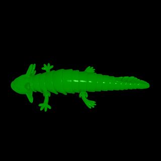 articulé axolotl animaux 3d print model - Mito3D