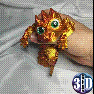 articulated baby dragon print place supports Others 3d print model - Mito3D