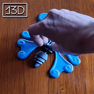 articulado borboleta asas 3d modelos baixar crialidade nuvem vôo animais 3D print model - Mito3D