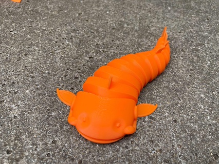 articulado peixe gato 3d modelos baixar crialidade nuvem animais 3d print model - Mito3D