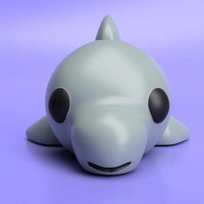 artikuliert delfin zappeln spielzeug 3d modelle download realität wolke säugetier 3d print model - Mito3D