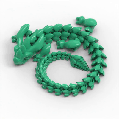 articulated dragon 005 stl file ready 3d printing models download creality cloud myths 3d print model - Mito3D
