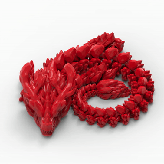 articulado Dragão 006 animais 3d print model - Mito3D