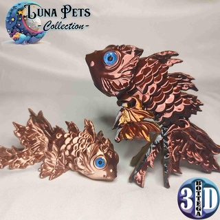 articulé fantaisie poisson Luna animaux domestiques récolterais jouet poissons 3d print model - Mito3D