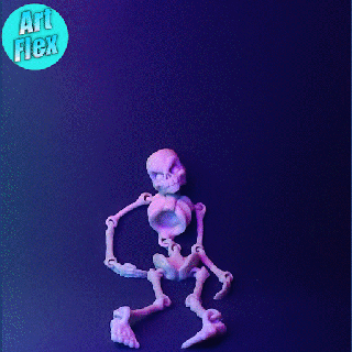 articulated flexi skeleton Others 3d print model - Mito3D