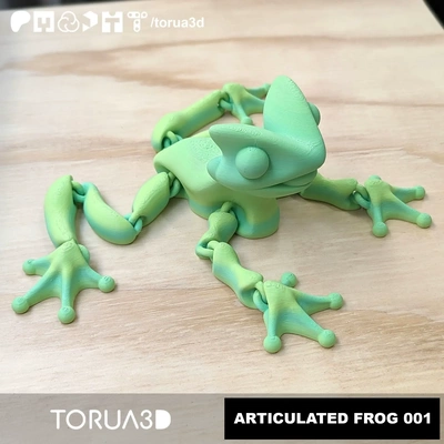 articulé grenouille 001 3d modèles télécharger créalité nuage 3d print model - Mito3D