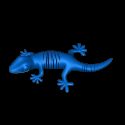 articulado gecko 3d modelos baixar crialidade nuvem 3d print model - Mito3D