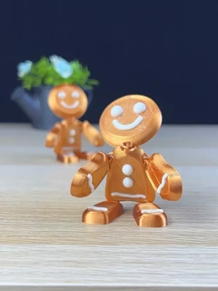 articulated gingerbread man Characters 3d print model - Mito3D