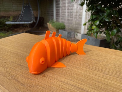 articulado peixinho dourado carpa koi 3d modelos baixar crialidade nuvem animais 3d print model - Mito3D