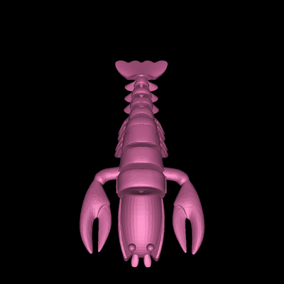 articulated lobster 3d models download creality cloud toys & games 3d print model - Mito3D