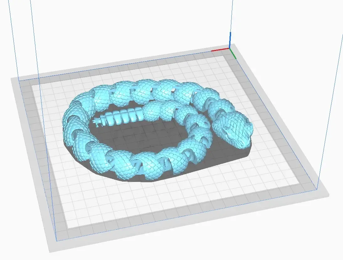 articolato serpente sonagli 3d modelli scarica creality nube 3D print model - Mito3D