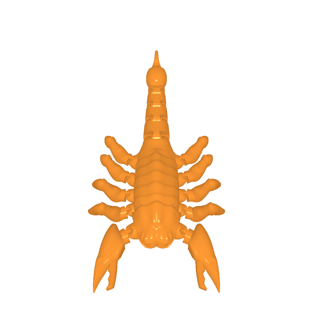 articulated scorpion Animals 3D print model - Mito3D
