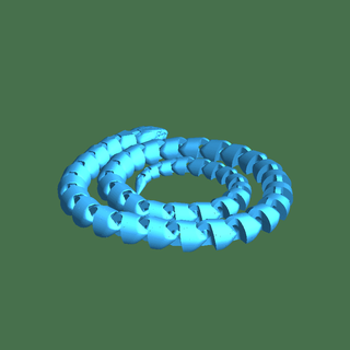 mafsallı yılan mekanik biyonik hayvanlar 3d print model - Mito3D
