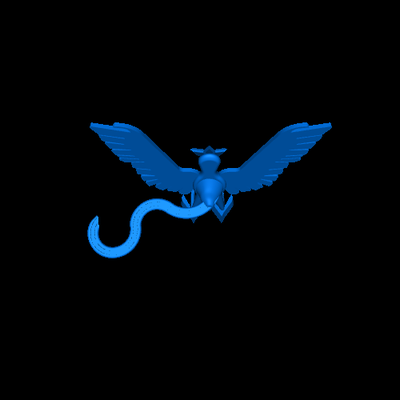 articuno stand 3d models download creality cloud 3d print model - Mito3D