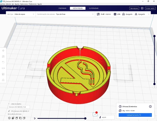 ashtray dont smoke 3d models download creality cloud 3d print model - Mito3D