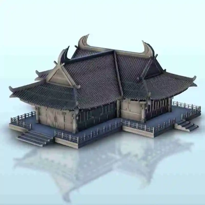 asian palace 26 - japan china korea vietnam east 3d models download creality cloud historical buildings 3d print model - Mito3D