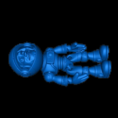 astronauta 3d modelos descargar crealidad nube 3d print model - Mito3D