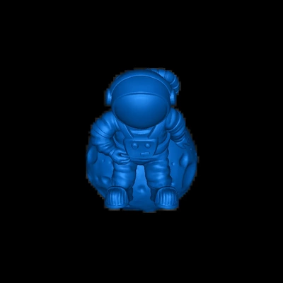 astronauta 3d modelos baixar crialidade nuvem 3d print model - Mito3D