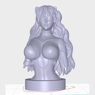 asuka 3d modelos baixar crialidade nuvem mulheres 3d print model - Mito3D
