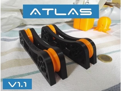 Atlas evrensel kuvvetli biriktirmek Kulp destek araçlar 3d print model - Mito3D