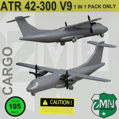 atr 42 300 cargaison single asp 3d modèles télécharger créalité nuage 3d print model - Mito3D