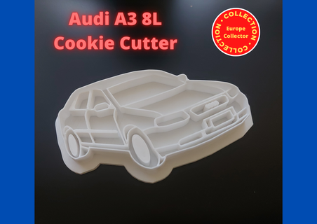 Audi a3 8l kurabiye kesici yiyecekler 3d print model - Mito3D