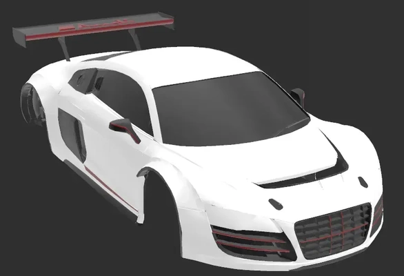 audi r8 gt rc corpo 3d modelos baixar crialidade nuvem 3d print model - Mito3D