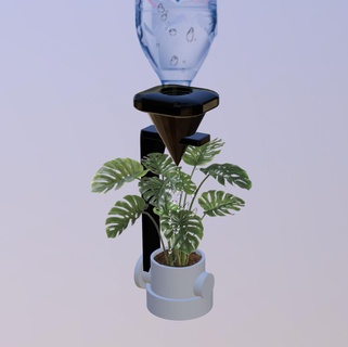 auto-watering plant pot 3d models download creality cloud Nature & Plants 3d print model - Mito3D