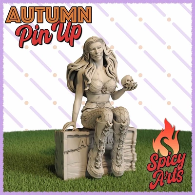 otoño sfw zombi pin up 3d modelos descargar crealidad nube 3d print model - Mito3D