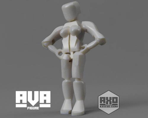 ava - awesome action figure girl 3d models download creality cloud 3d print model - Mito3D