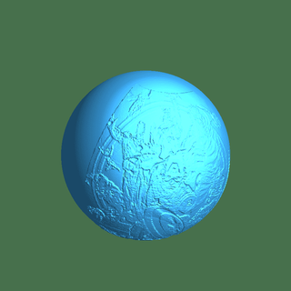 vingadores maravilha planeta luminária 3d print model - Mito3D