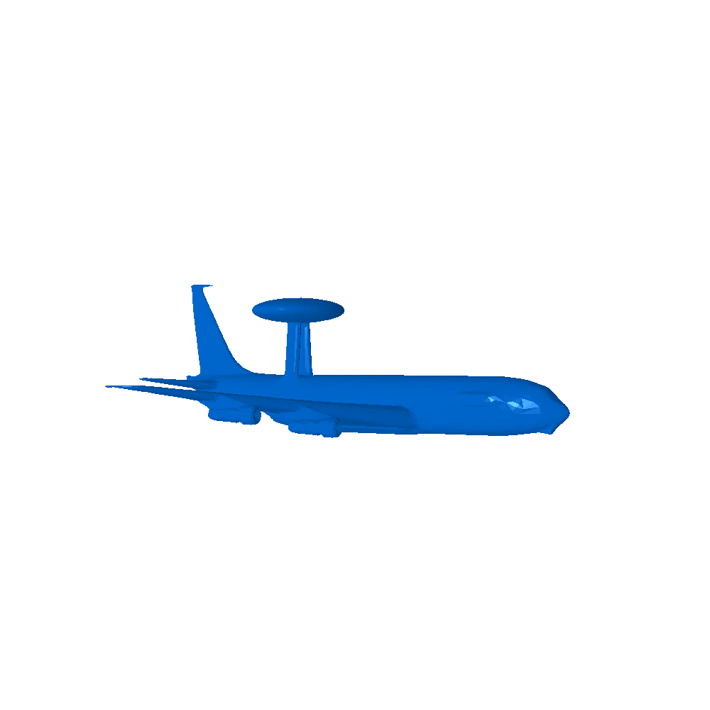 awacs 3d modelos descargar crealidad nube 3D print model - Mito3D