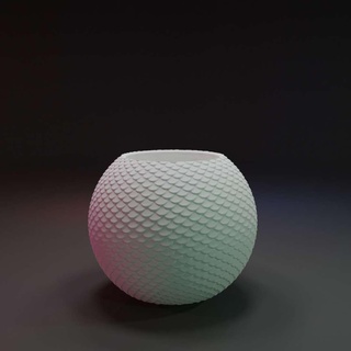 eccezionale sfera fiore pentola natura impianti 3d print model - Mito3D
