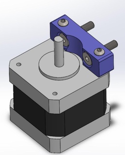 axis motor bracket Machinery & Equipment 3d print model - Mito3D