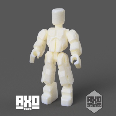 axo - awesome action figure minifig 3d models download creality cloud 3d print model - Mito3D
