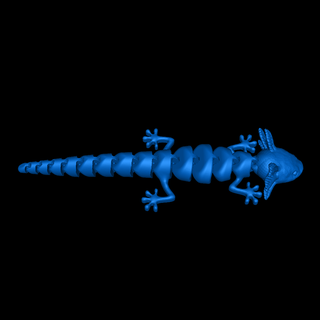 axolotl reptiliano 3d print model - Mito3D