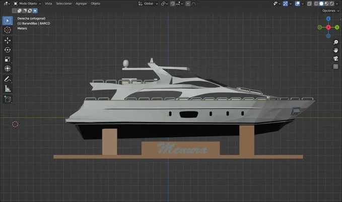 azimut 105 grande yate 3d modelos descargar crealidad nube 3d print model - Mito3D