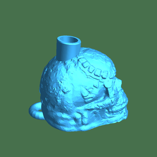 asteca morte apito corpo partes 3d print model - Mito3D