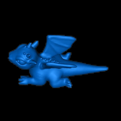 baby drachen 3d modelle download realität wolke 3d print model - Mito3D