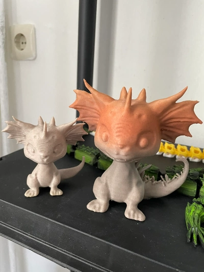 baby drachen 3d modelle download realität wolke 3d print model - Mito3D