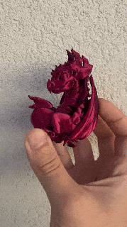 baby dragon chilling Myths 3d print model - Mito3D